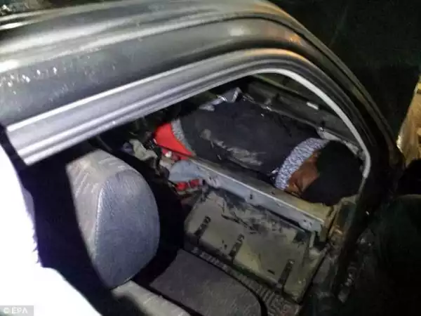Man Arrested For Trying To Smuggle A Migrant In The Dashboard Of A Car Across Moroccan Border. PICS